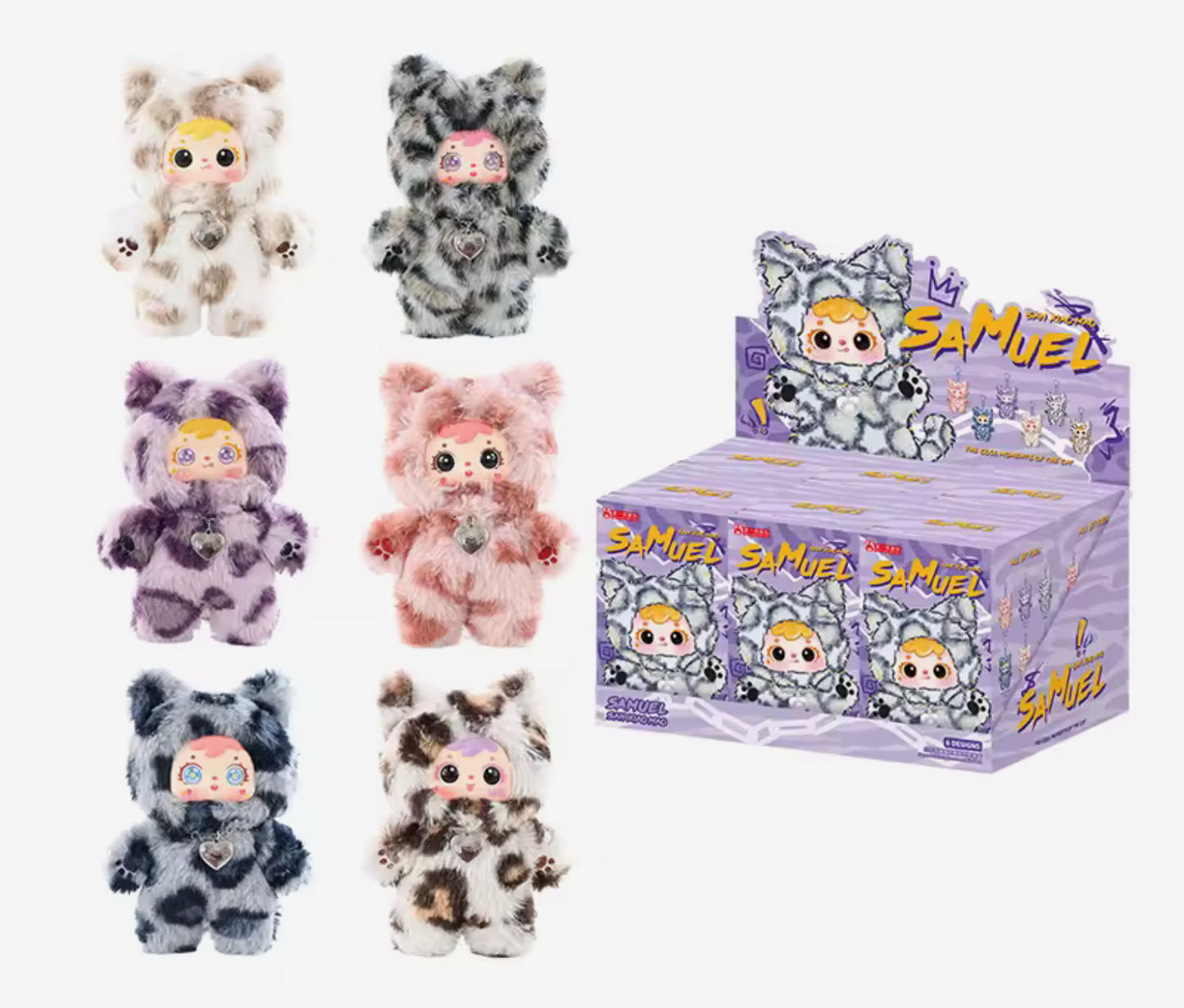 ***SAMUEL COOL MOMENTS VINYL FACE PLUSHIE PENDANT BLIND BOX