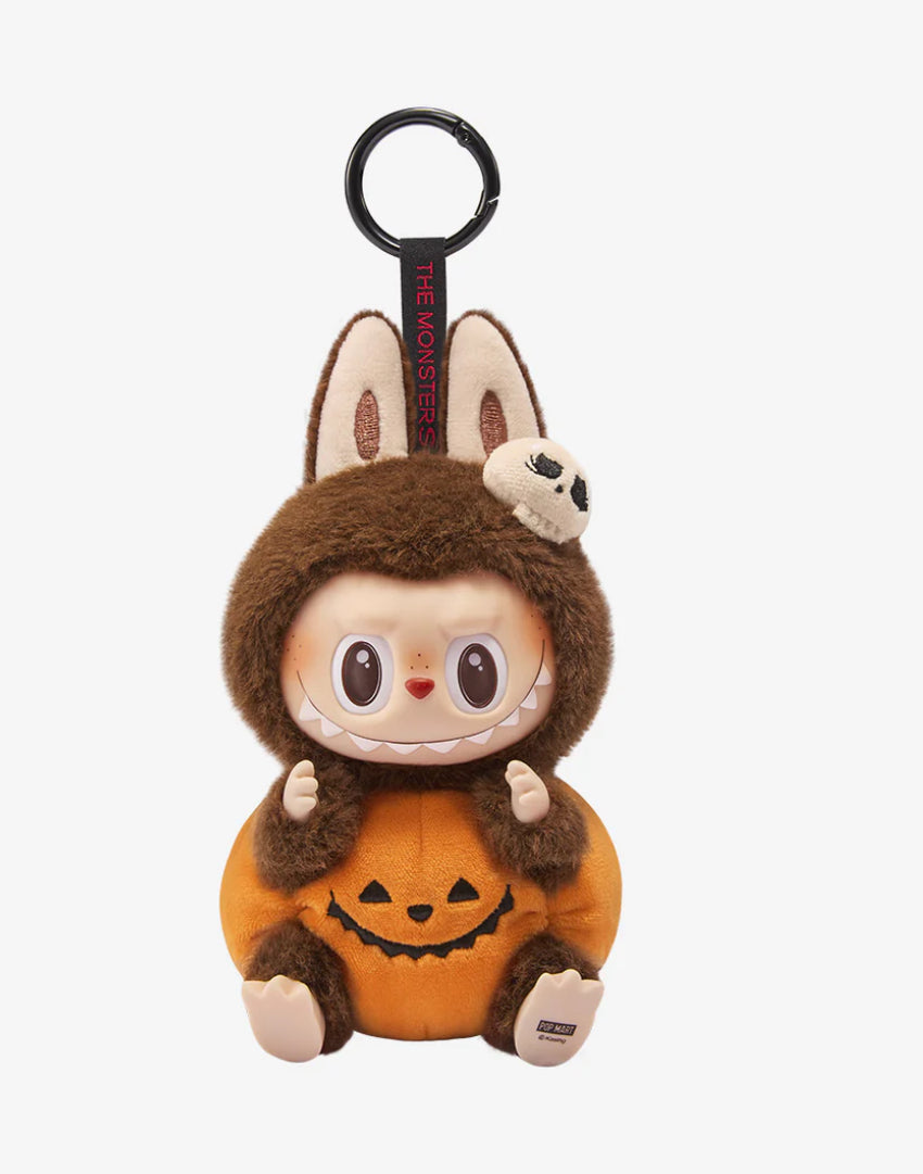 LABUBU- HALLOWEEN PUMPKIN VINYL FACED PLUSHIE PENDANT