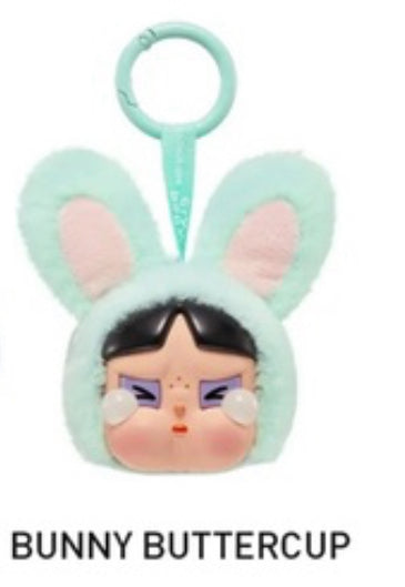 CRYBABY x POWERPUFF GIRLS-BUTTERCUP VINYL FACED PLUSHIE PENDANT