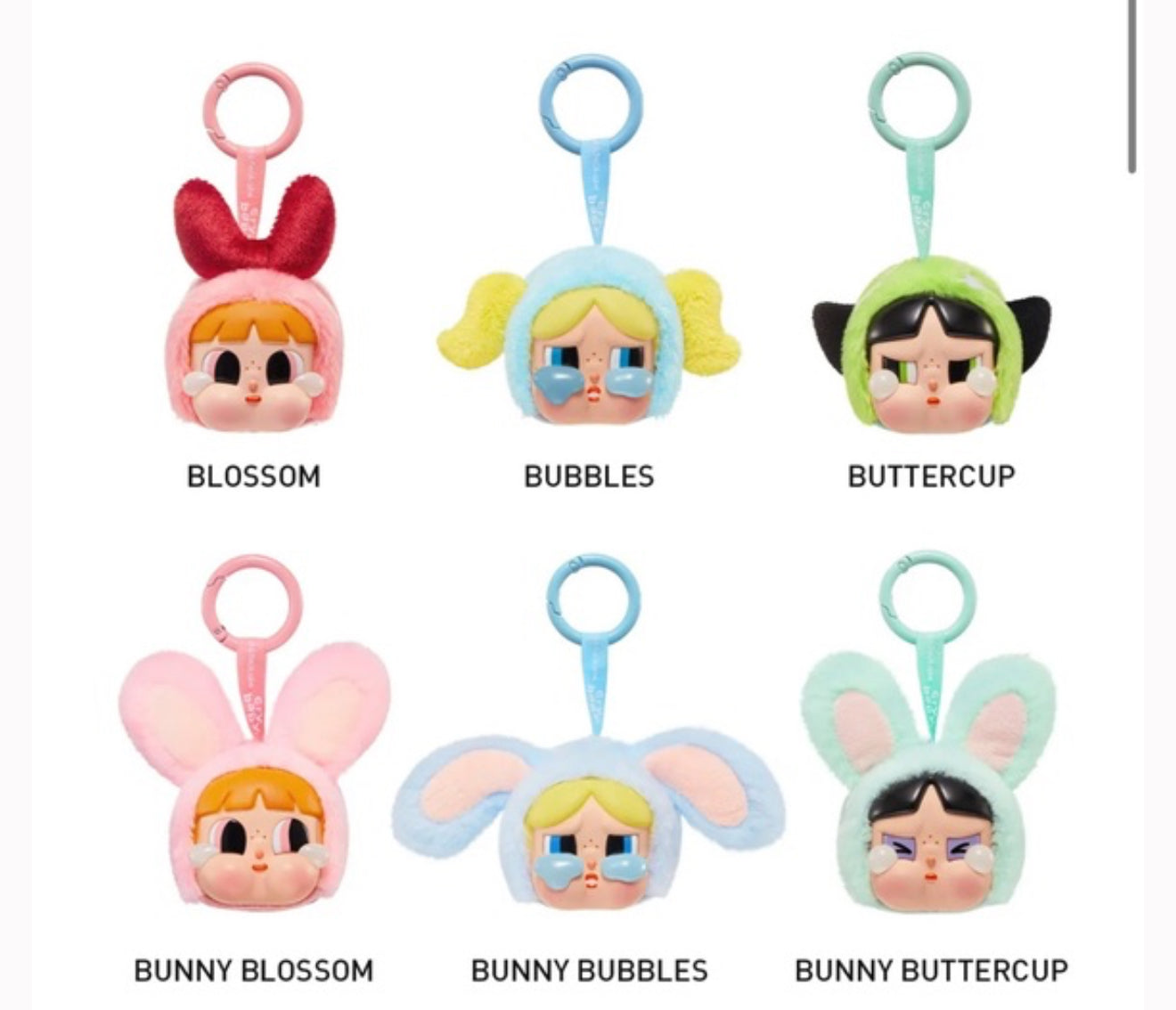 CRYBABY x POWERPUFF GIRLS-BUTTERCUP VINYL FACED PLUSHIE PENDANT